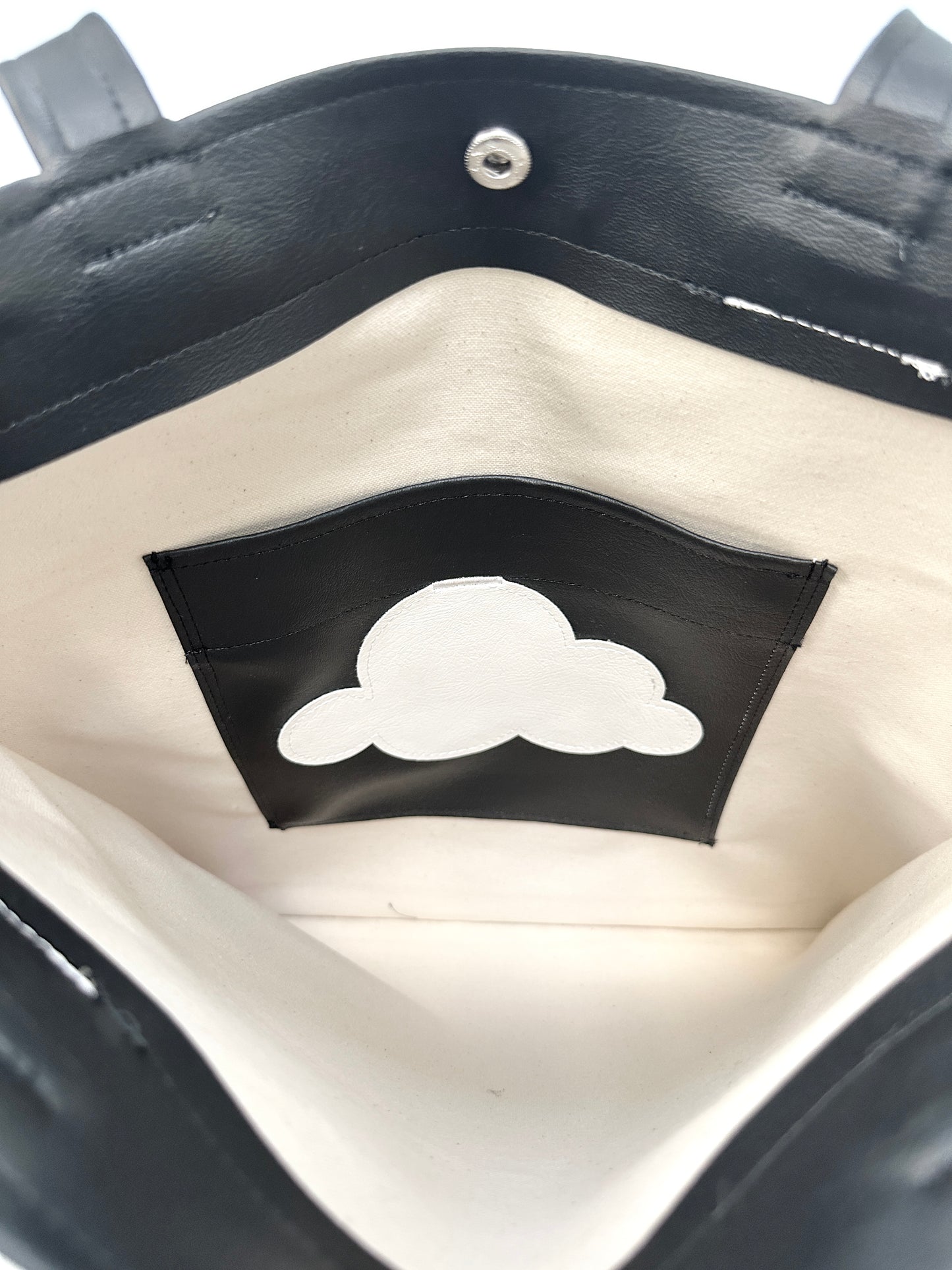 black cloud tote bag