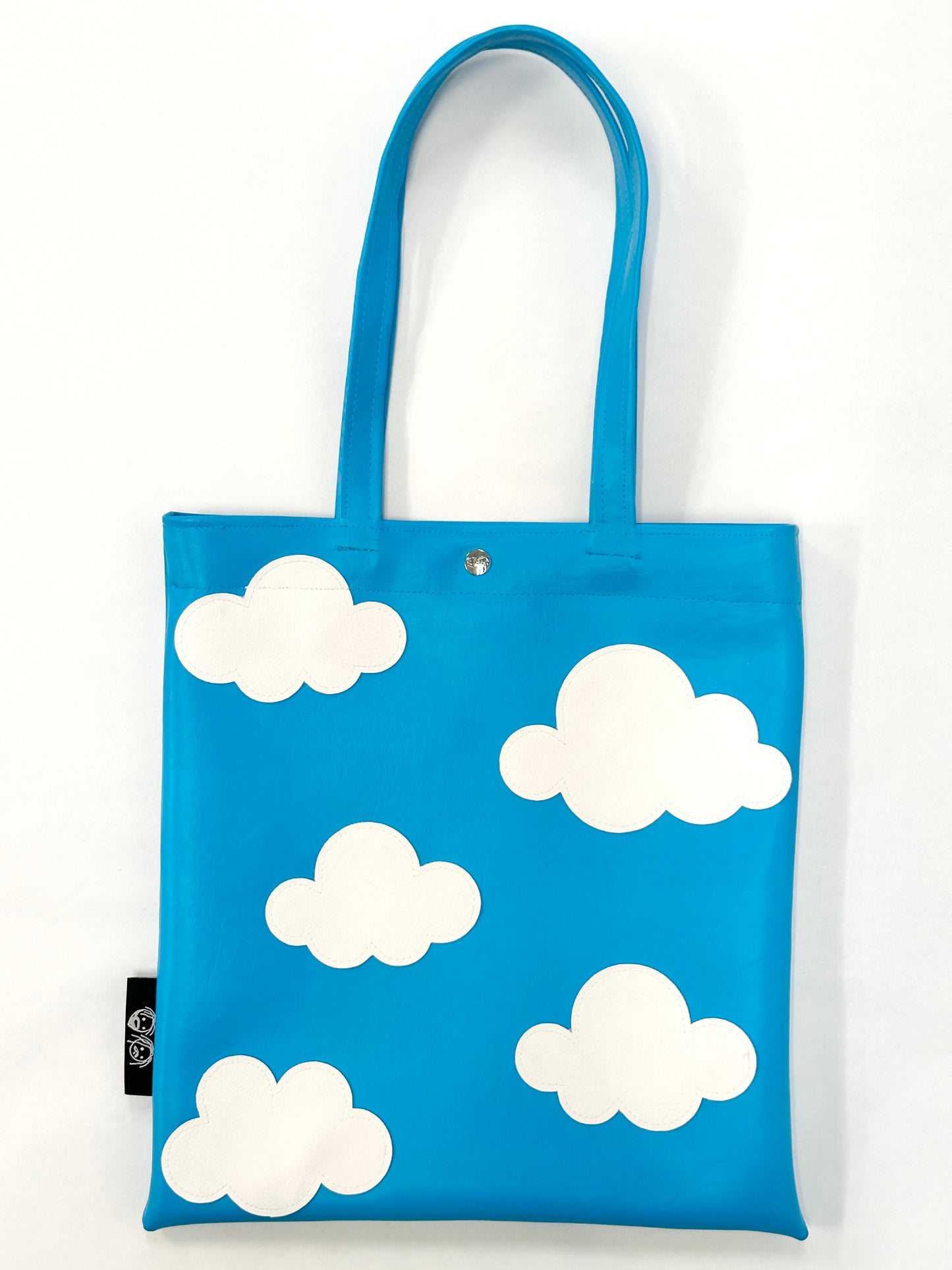 blue cloud tote bag