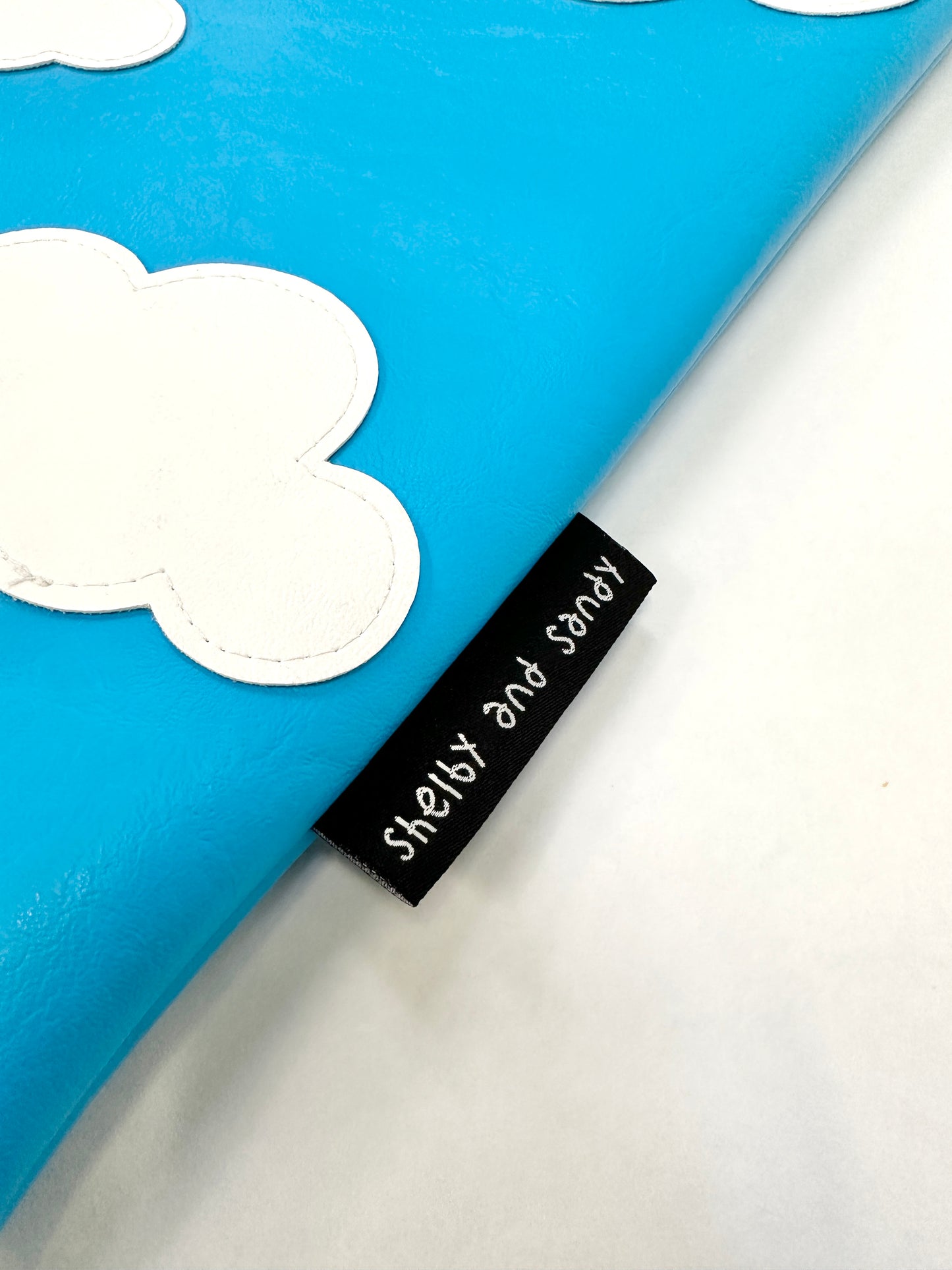 blue cloud tote bag