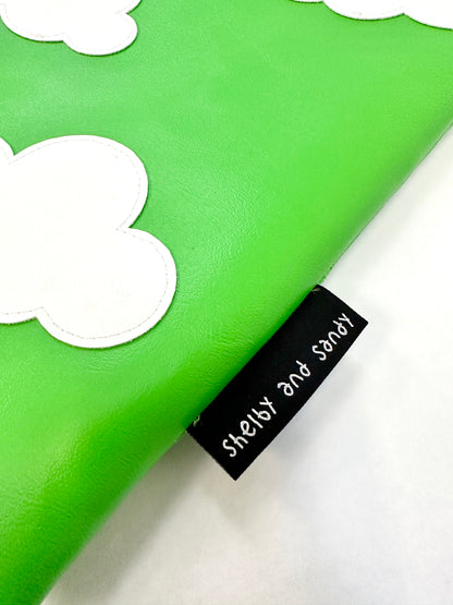 green cloud tote bag