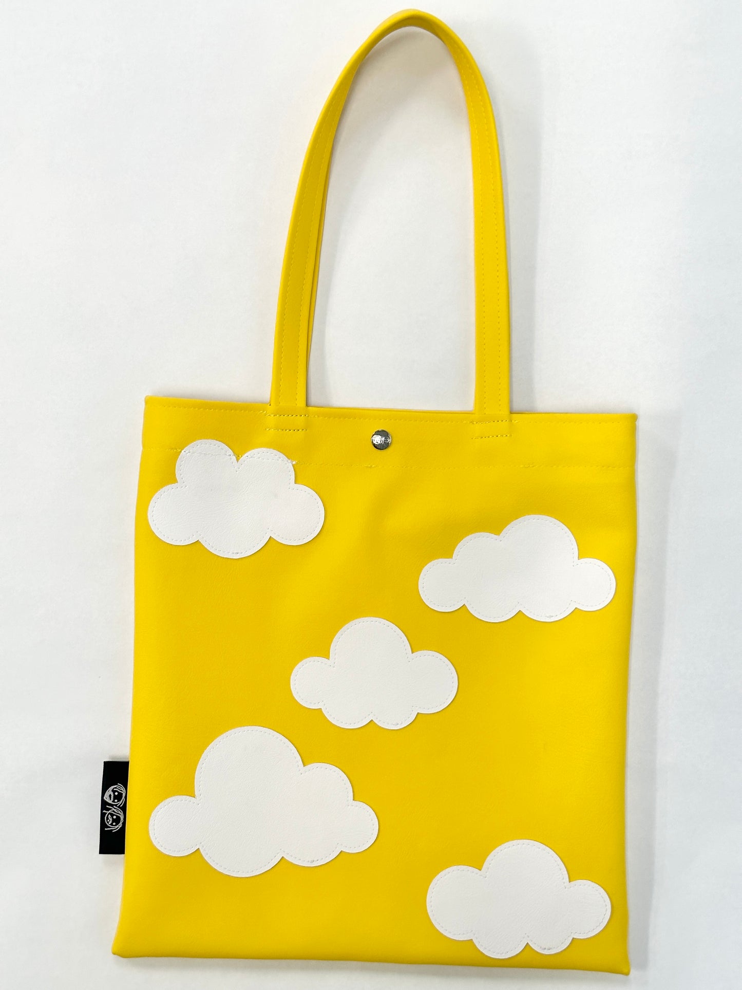 yellow cloud tote bag